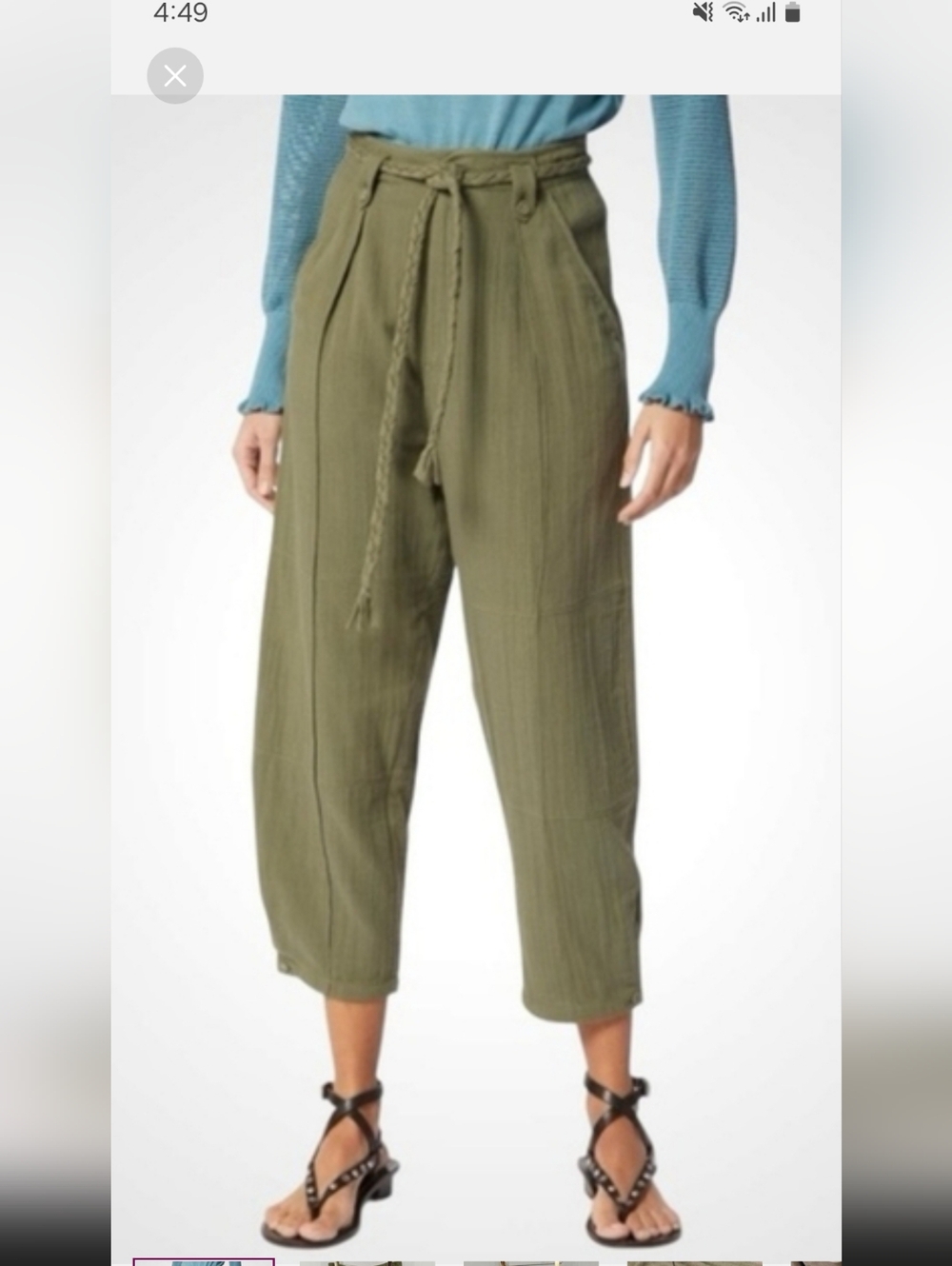 Nwt Joie Cropped Pant Women 4